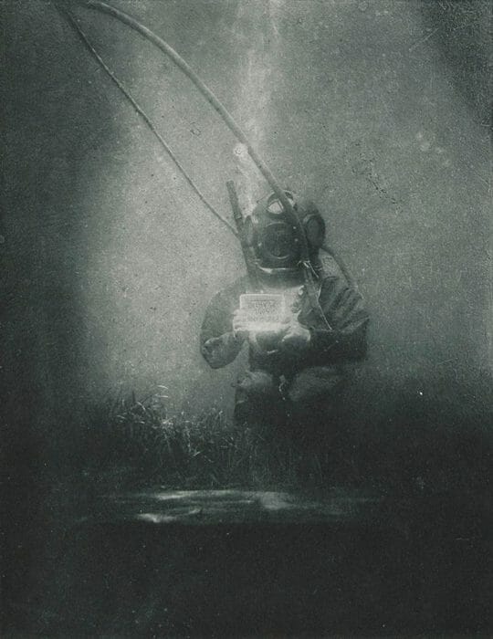 First underwater portrait
